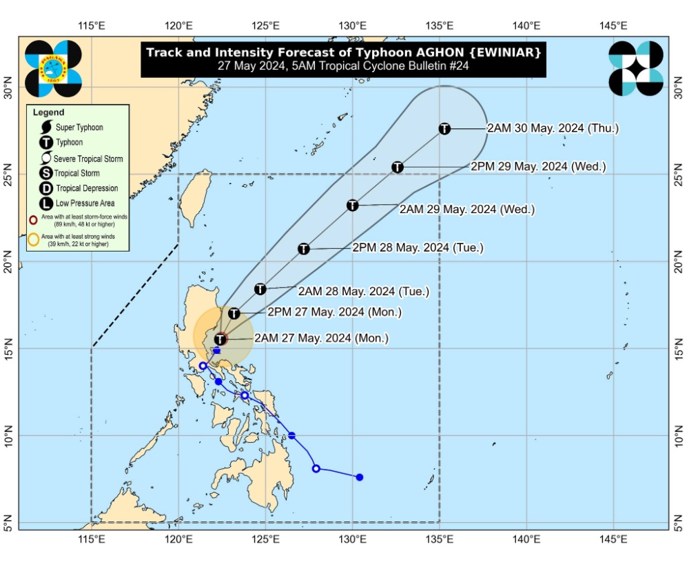 台风“阿葛红”将离开菲律宾